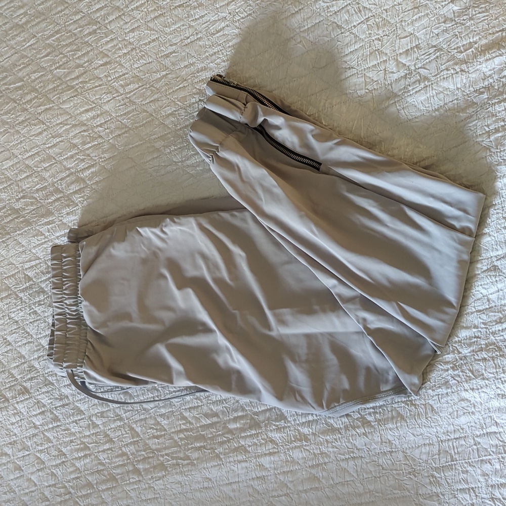 Gray Everywhere Zipper Joggers